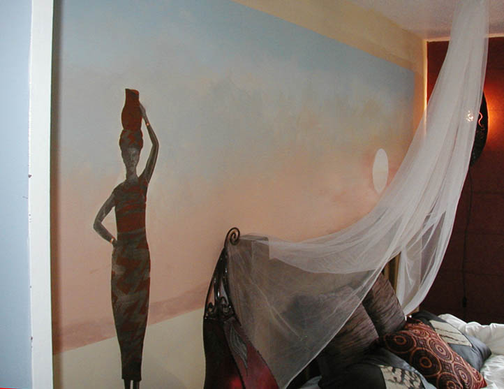 [African afternoon, ambient mural]
