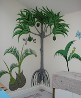 A Mauritian styled mural, July 2009