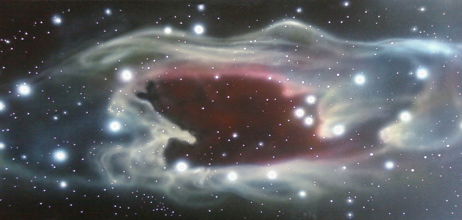 [a Hubble telescope cosmic view of stars for an LED light display panel]