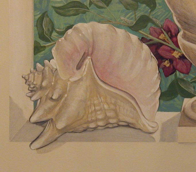 [Trompe wall aperture with Bahaman scene]