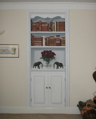 [trompe l’œil bookcase]
