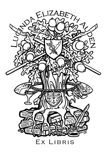 Ex Libris bookplate designed by Gordon Collett
