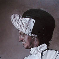 Self portrait in fencing kit