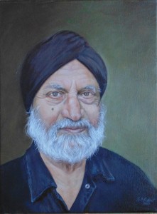 Hardev Singh oil Portrait