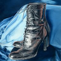 Still Life With Boots Oil on canvas.