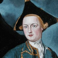 A copy of a 1763 painting by George Romney of Jacob Morland of Capplethwaite. 75 x 63 cms Under licence from Tate Britain.